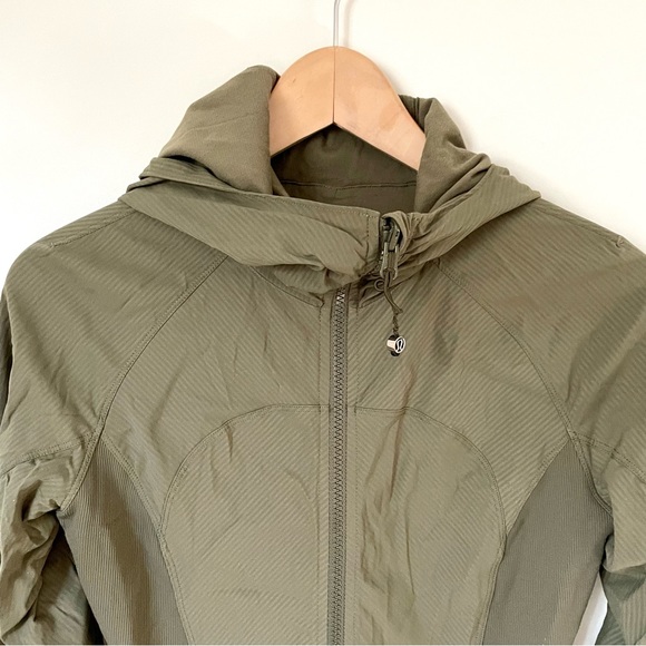 Lululemon In Flux Jacket Fatigue Green Size 6 - Picture 8 of 12